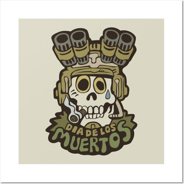 Dia De Los Muertos - Day of the Dead forest Wall Art by Cofefe Studio